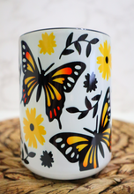 Load image into Gallery viewer, Butterfly Monarch Mug with Black Handle