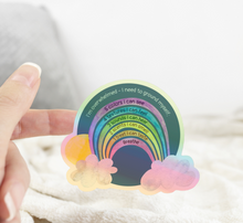 Load image into Gallery viewer, Holographic Mental Health Grounding Technique Sticker