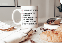 Load image into Gallery viewer, Dolly Parton Morning Checklist Cup of Ambition Coffee Mug