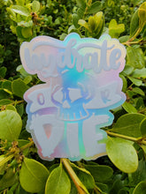 Load image into Gallery viewer, White Holographic Hydrate or Diedrate Sticker