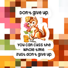 Load image into Gallery viewer, Don’t Give Up Retro Sticker