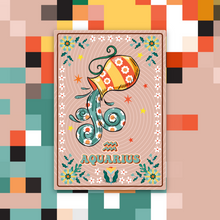 Load image into Gallery viewer, Aquarius Zodiac Sticker