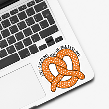 Load image into Gallery viewer, Live Everyday Like Its Pretzel Day Office Sticker