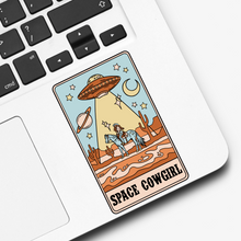 Load image into Gallery viewer, Space Cowgirl Hat Tarot Card Sticker