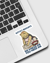 Load image into Gallery viewer, Cat Biscuits We Knead Em Sticker