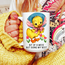 Load image into Gallery viewer, Bit of a Mess But Doing My Best Retro Mug