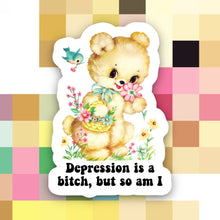 Load image into Gallery viewer, Depression is a Bitch Sticker