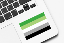 Load image into Gallery viewer, Aromantic Pride Flag Sticker