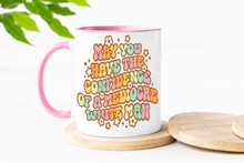 Load image into Gallery viewer, May You Have the Confidence of a Mediocre White Man Mug with Pink Handle