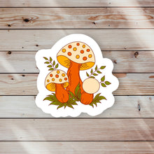 Load image into Gallery viewer, Vintage 70s Mushrooms Sticker