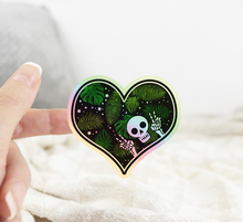 Load image into Gallery viewer, Holographic Plant Love Skeleton Sticker
