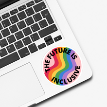 Load image into Gallery viewer, The Future is Inclusive Sticker Available in Pink or Blue