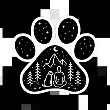 Load image into Gallery viewer, Dog Paw Adventure Boy Vinyl Sticker