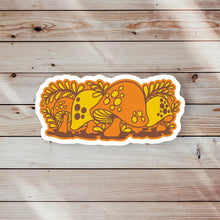 Load image into Gallery viewer, Vintage 70s Mushrooms Sticker