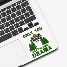 Load image into Gallery viewer, Llama Only You Can Prevent Drama Vinyl Sticker