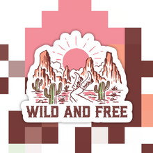 Load image into Gallery viewer, Wild and Free Sticker
