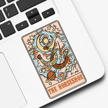 Load image into Gallery viewer, The Horseshoe Cowgirl Hat Tarot Card Sticker