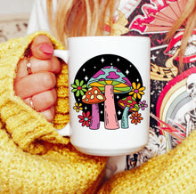 Load image into Gallery viewer, Groovy Retro Mushroom Mug