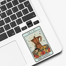 Load image into Gallery viewer, The Sanity Coffee Tarot Card Sticker