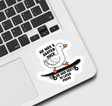 Load image into Gallery viewer, Skater Duck Sticker