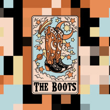 Load image into Gallery viewer, The Boots Cowgirl Tarot Card Sticker