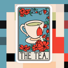 Load image into Gallery viewer, The Tea Tarot Card Sticker