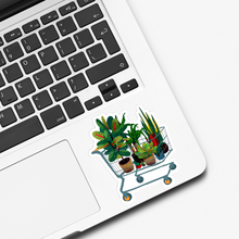 Load image into Gallery viewer, Shopping Cart Plant Love Sticker