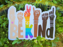 Load image into Gallery viewer, Be Kind Sign Language Sticker