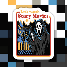 Load image into Gallery viewer, Let’s Watch Scary Movies Sticker