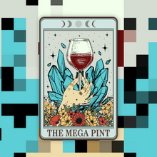 Load image into Gallery viewer, The Mega Pint Wine Tarot Card Sticker