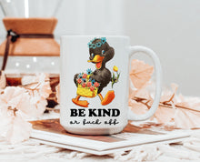 Load image into Gallery viewer, Retro Be Kind or Fuck Off Mug