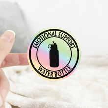 Load image into Gallery viewer, Holographic Emotional Support Water Bottle Sticker