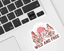 Load image into Gallery viewer, Wild and Free Sticker