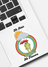 Load image into Gallery viewer, Frog No Rain No Flowers Sticker