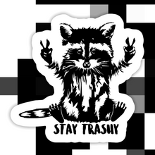 Load image into Gallery viewer, Raccoon Stay Trashy Sticker