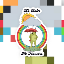 Load image into Gallery viewer, Frog No Rain No Flowers Sticker