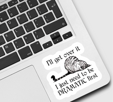 Load image into Gallery viewer, Cat I’ll Get Over It Dramatic First Sticker