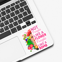 Load image into Gallery viewer, Frida Kahlo Fragile Like a Bomb Sticker