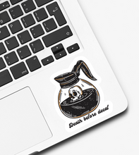 Load image into Gallery viewer, Death Before Decaf Coffee Sticker