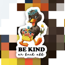 Load image into Gallery viewer, Be Kind or Fuck Off Retro Sticker