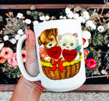 Load image into Gallery viewer, Valentine’s Day Ew People Cat and Dog Mug