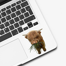Load image into Gallery viewer, Highland Cow Vinyl Sticker