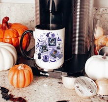Load image into Gallery viewer, Wednesday Collage Mug with Black Handle