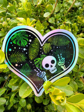 Load image into Gallery viewer, Holographic Plant Love Skeleton Sticker