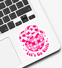 Load image into Gallery viewer, Let’s Go Girls Disco Cowgirl Sticker