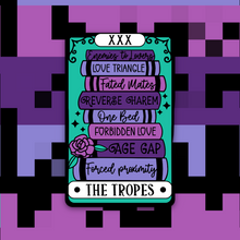 Load image into Gallery viewer, The Tropes Reader Tarot Sticker
