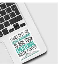 Load image into Gallery viewer, Emotional Roller Coaster Sticker