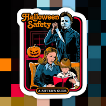 Load image into Gallery viewer, Halloween Safety A Sitter’s Guide Sticker