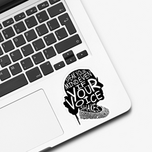 Load image into Gallery viewer, RBG Speak Your Mind Even When Your Voice Shakes Sticker