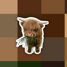 Load image into Gallery viewer, Highland Cow Vinyl Sticker